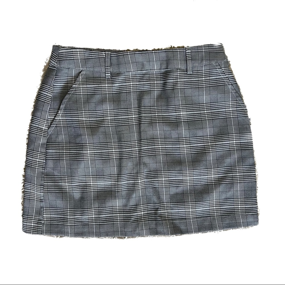 Small Honey Punch Plaid Mini Skirt great condition